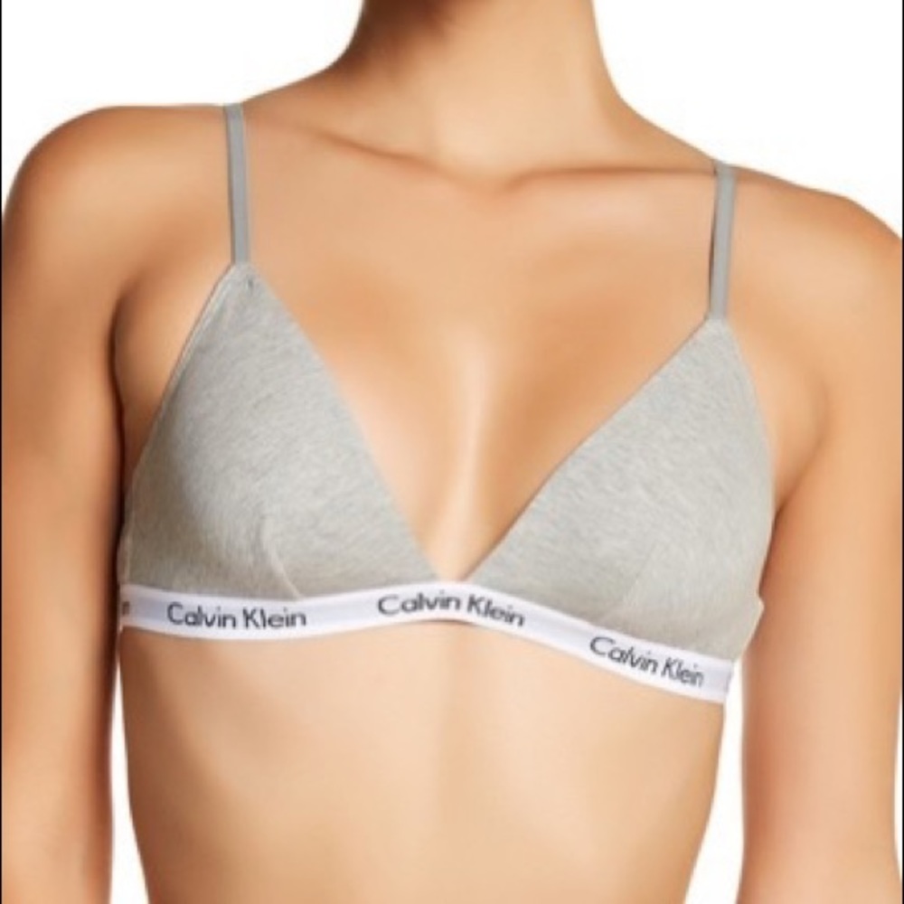 Calvin Klein gray sports bra